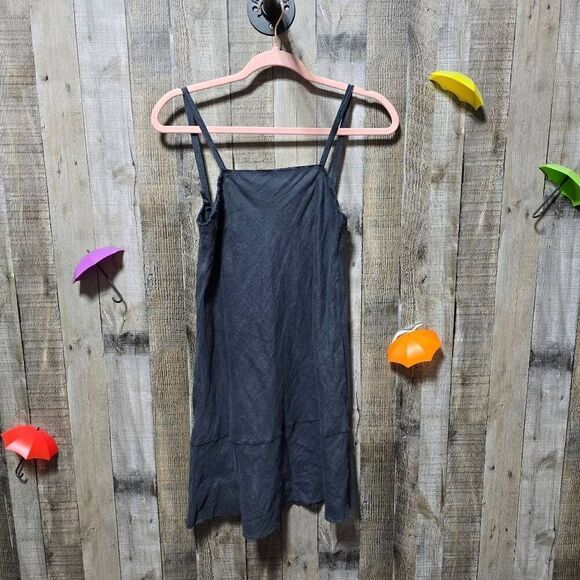 Philosophy Di Alberta Ferretti Black Linen Mini Dress - Picture 1 of 4
